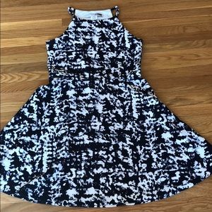Navy blue and white girls must have dress